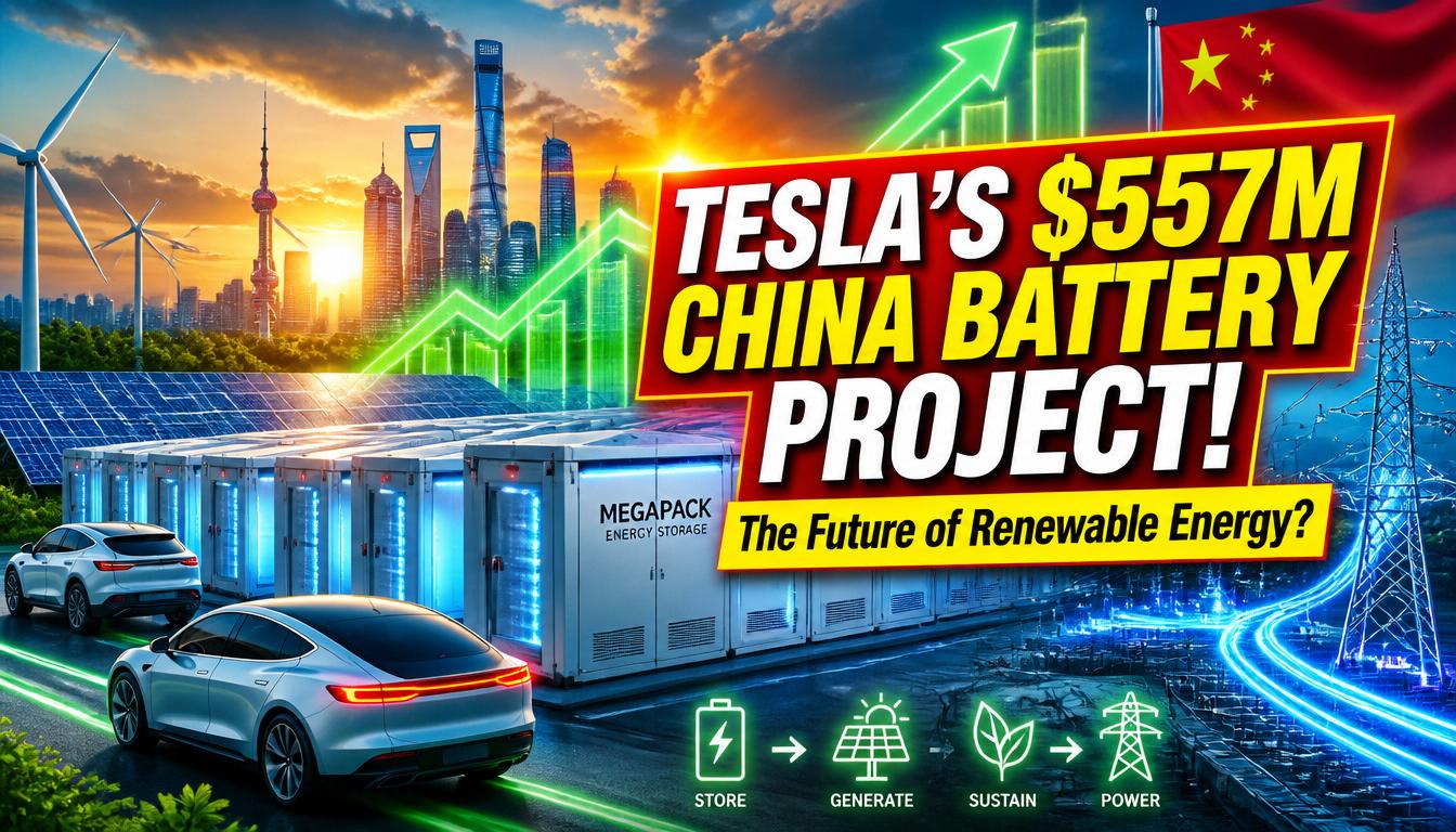 tesla china battery project renewable energy