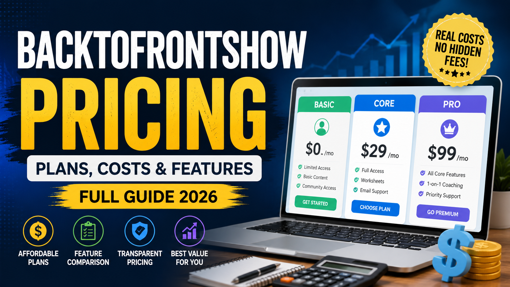 backtofrontshow pricing