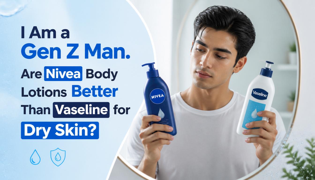i am a genz man. are nivea body lotions better than vaseline for dry skin?